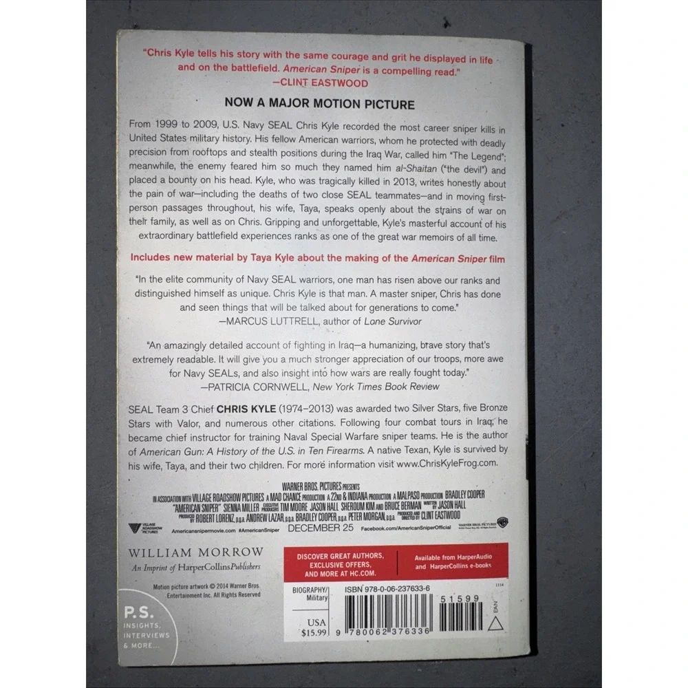 American Sniper : The Autobiography of the Most Lethal Sniper in U. S....